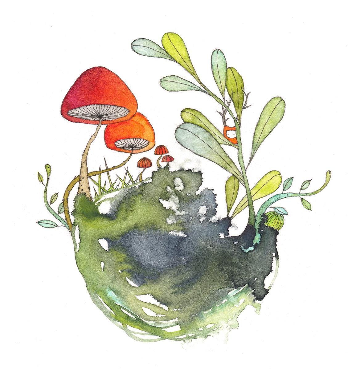 plant person - mini print