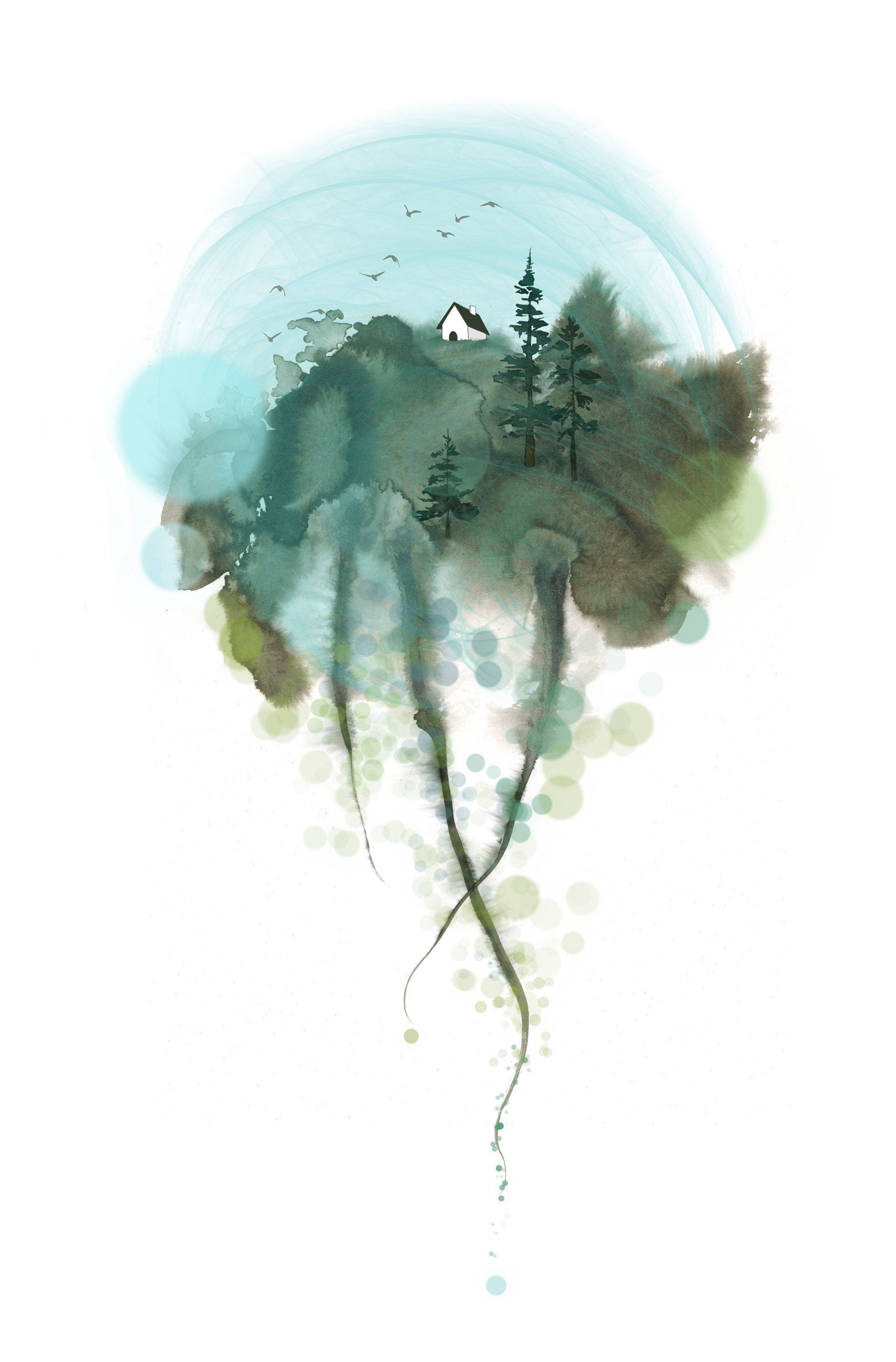 our tiny paradise - 13" x 19" archival print