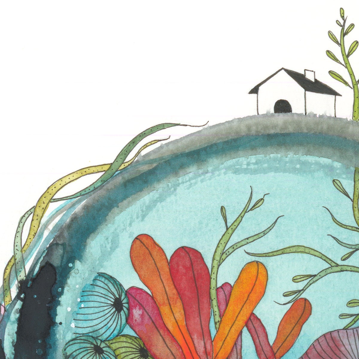 let's go for a swim - print