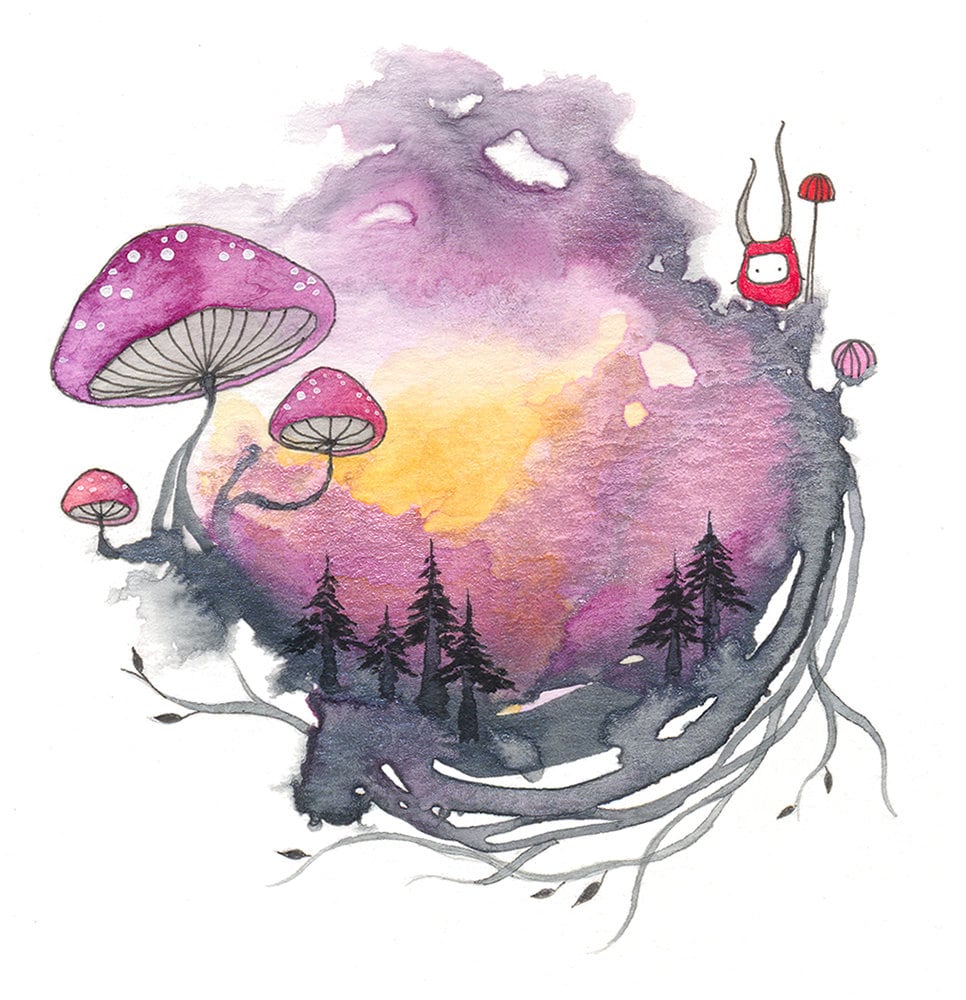 the wild child - mini print