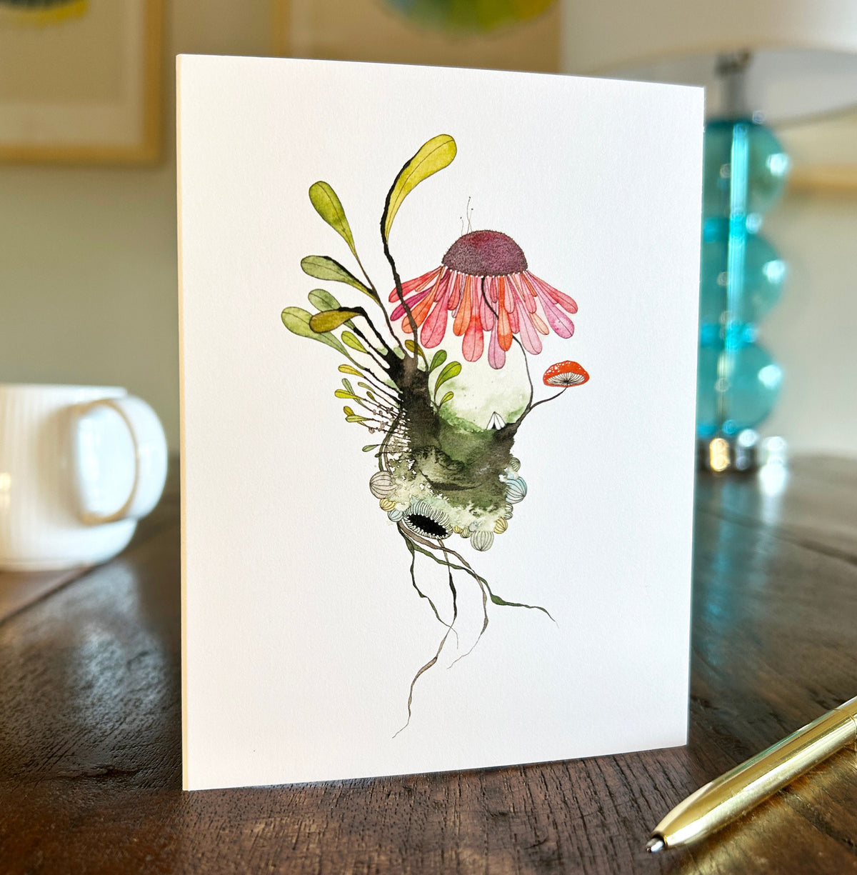 garden party - note card