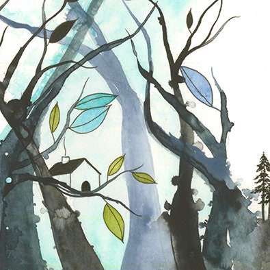 daydream in blue - print