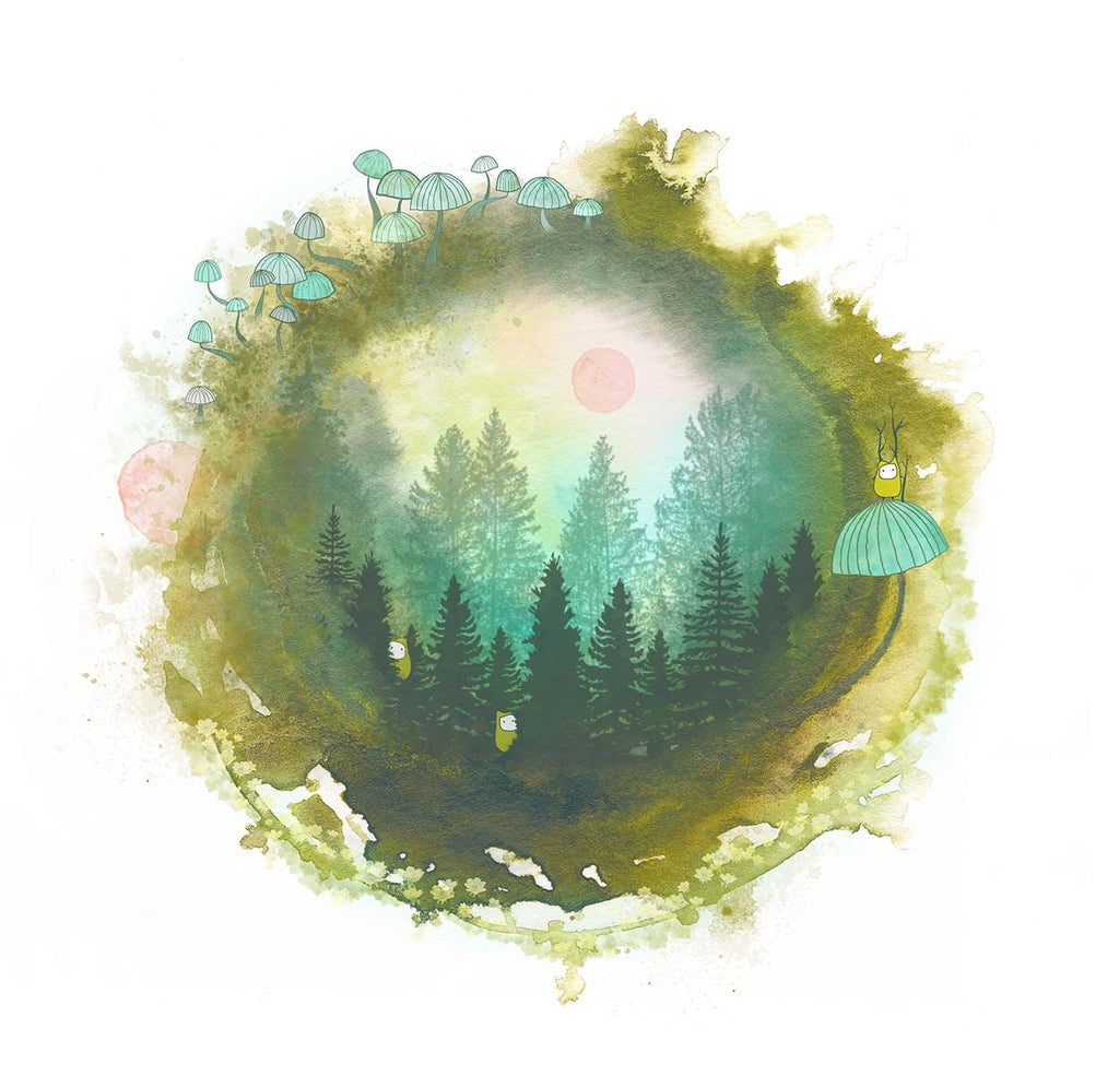 woodland creatures - print