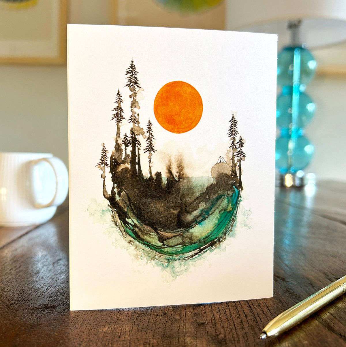 cheering up - note card
