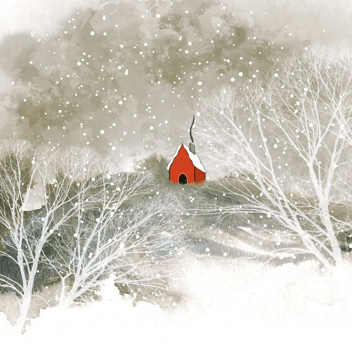let it snow - holiday card