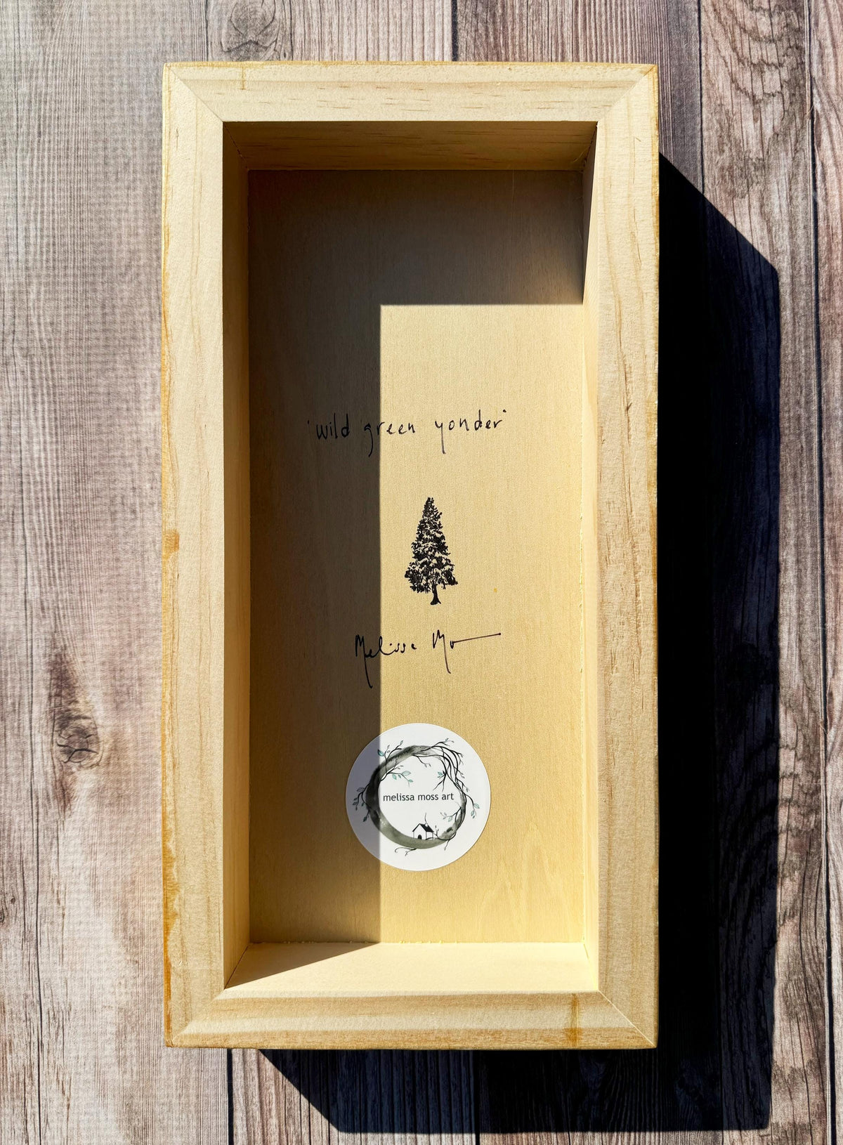 wild green yonder - pen and ink original under resin