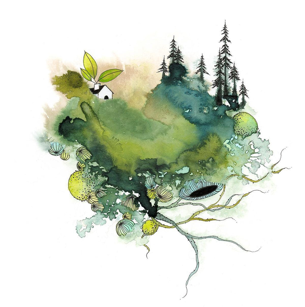 how lovely to see green again - print