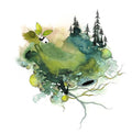 how lovely to see green again - print