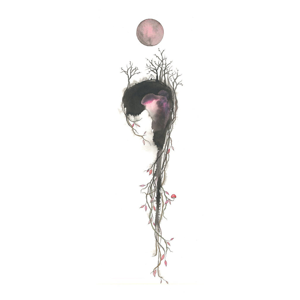 under the strawberry moon - sticker