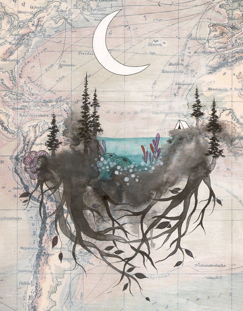 meet me at the moon - notecard