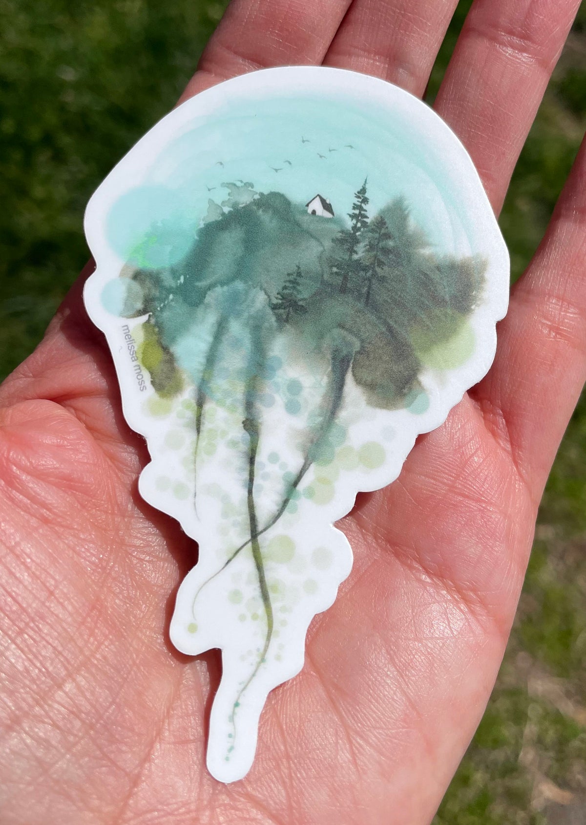 our tiny paradise -sticker