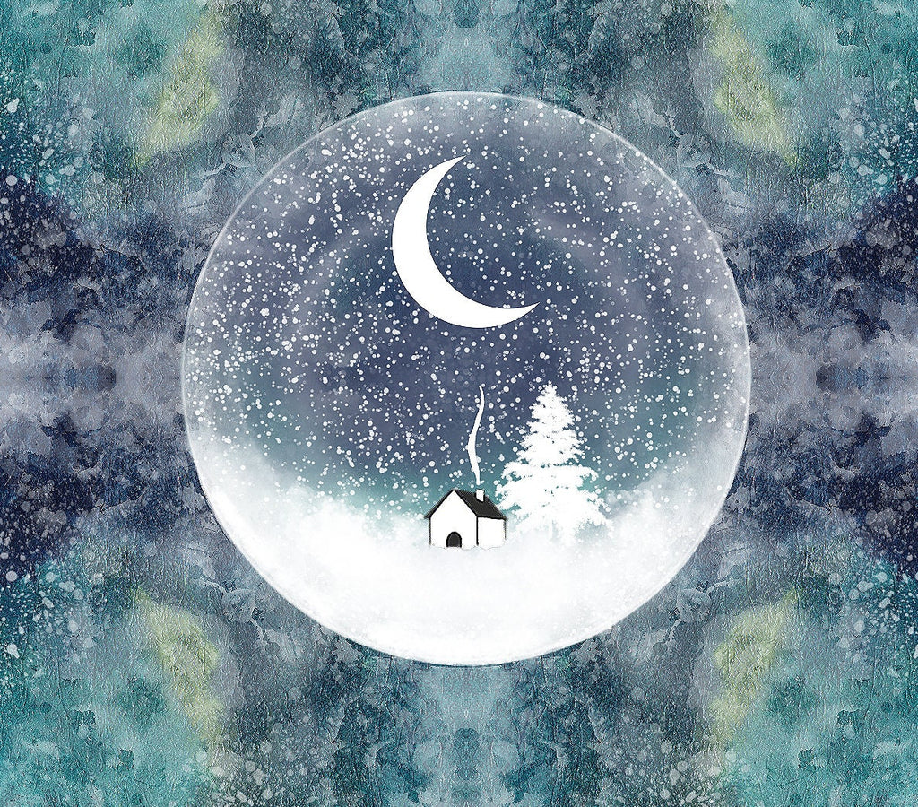 our snowy little world - print