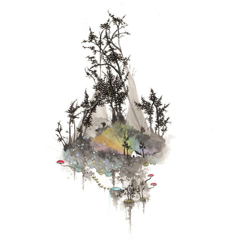 paradise found - print