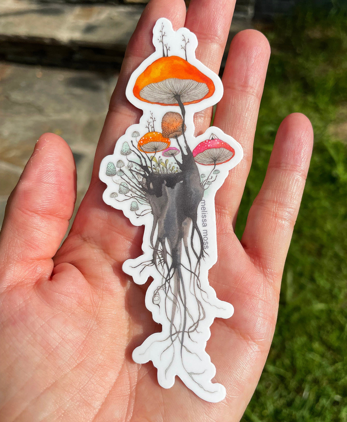 at home in the wild - sticker