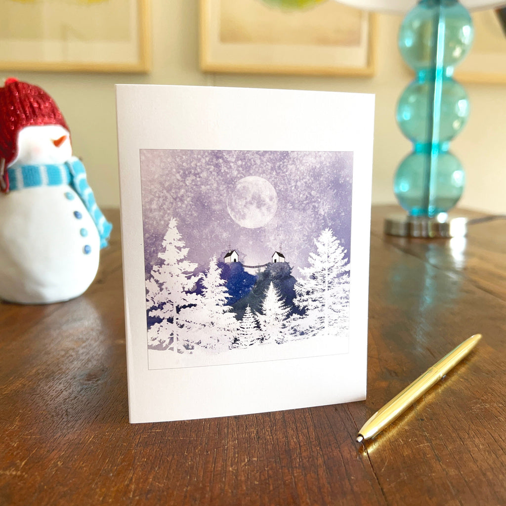 it's warm over here - holiday card