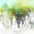 the first snow is the most beautiful - holiday card