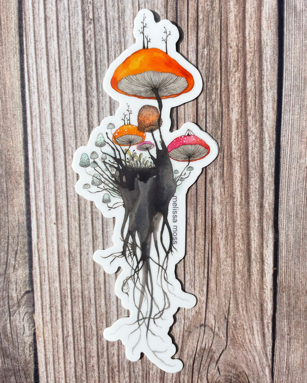 at home in the wild - sticker