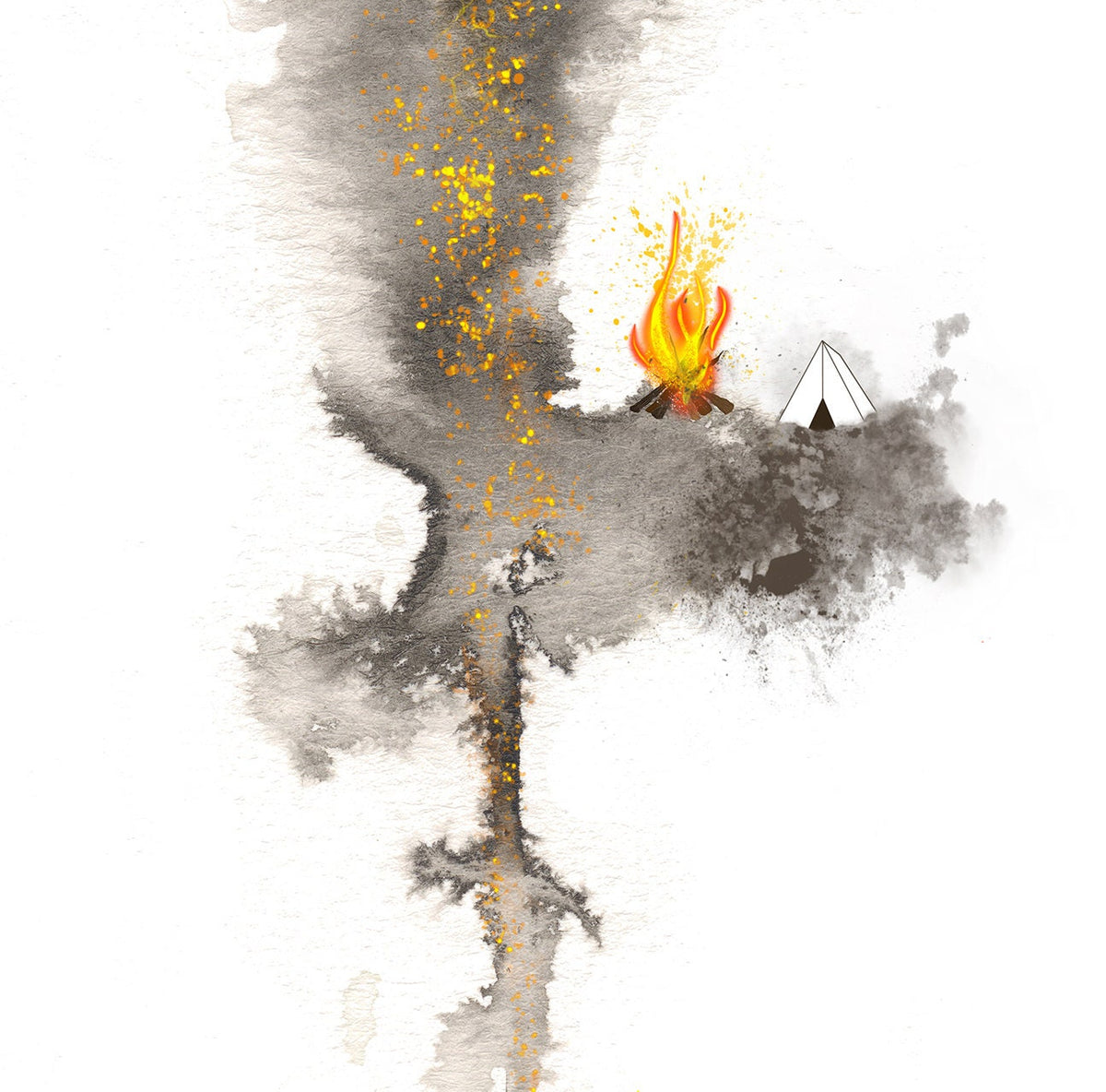 blazing a trail - 13" x 19" archival print