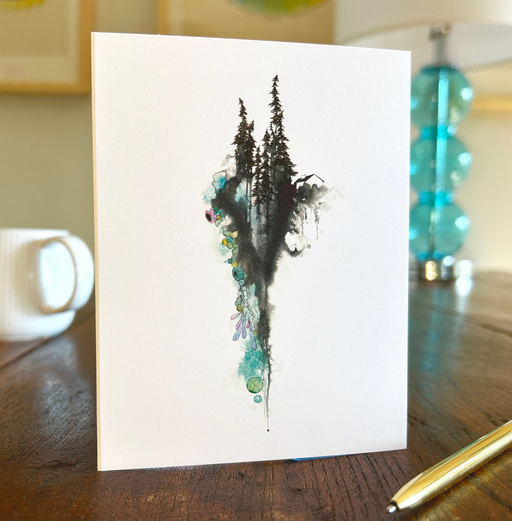 our life in the trees - note card