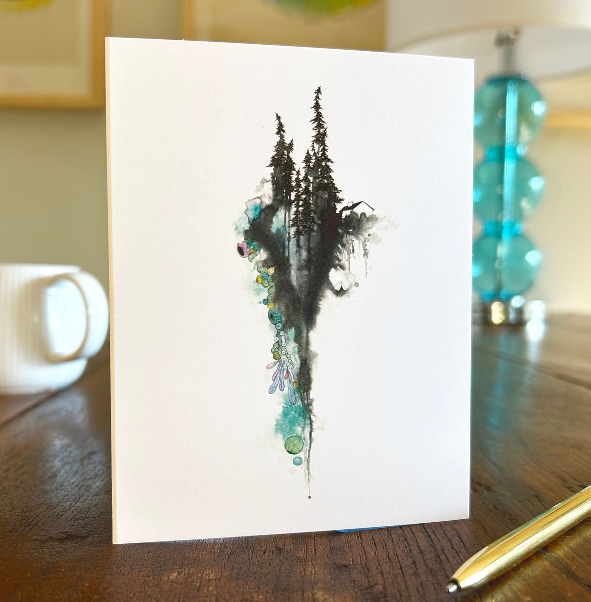 our life in the trees - note card