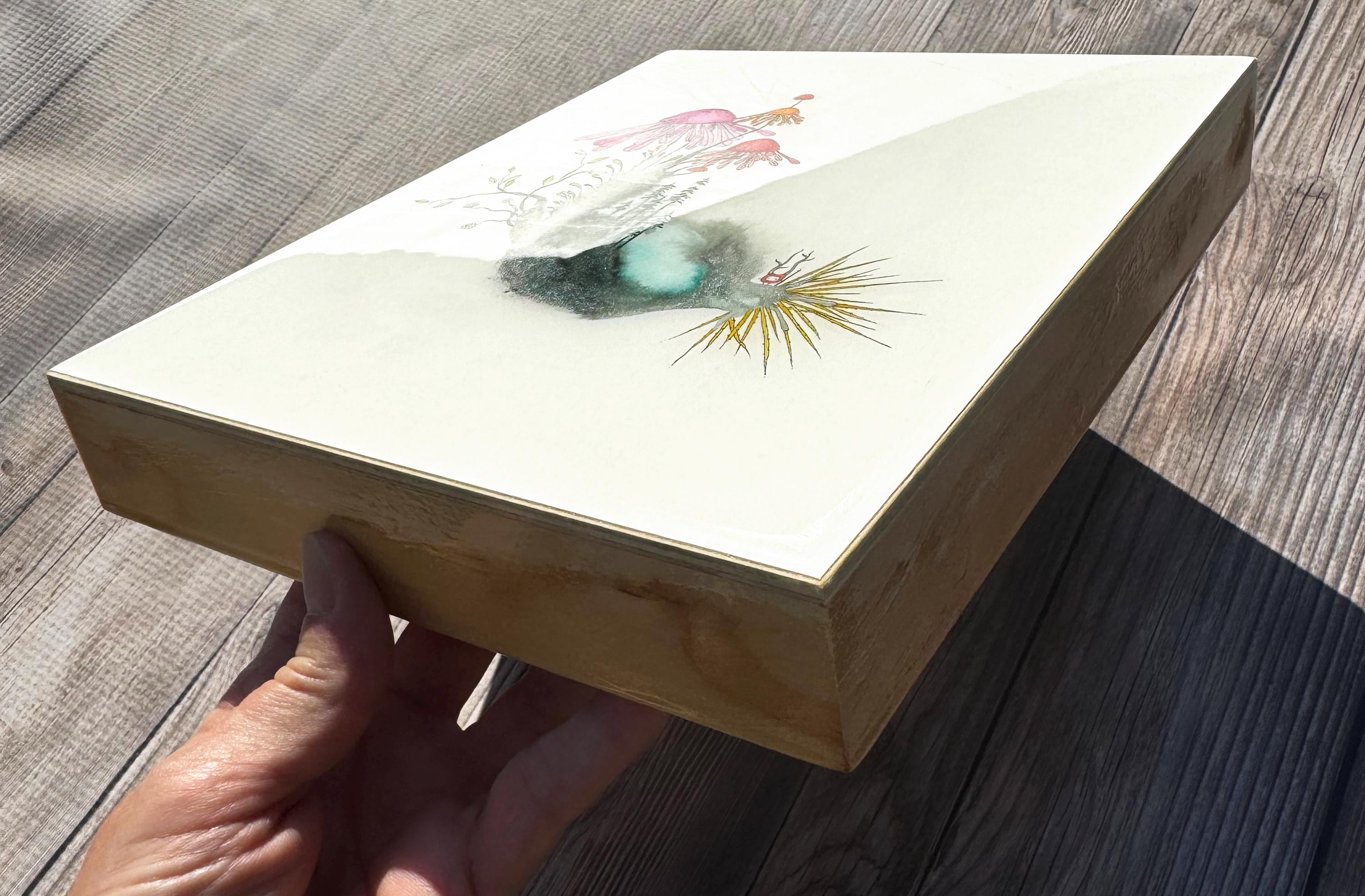 child of the wild - pen and ink original under resin