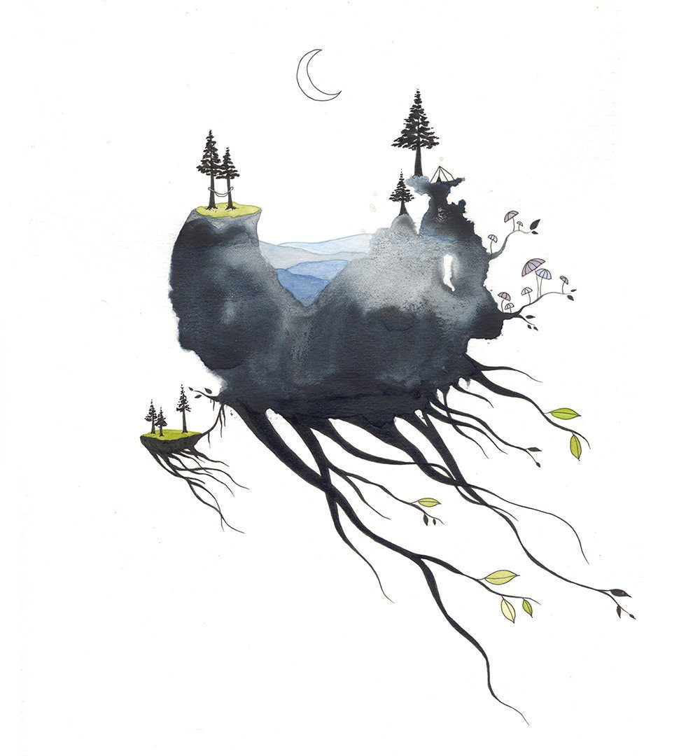 leaving trouble behind - print