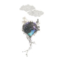 limitless - mixed media original under resin