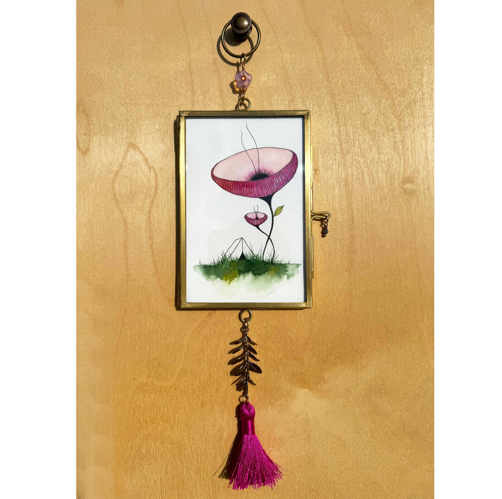 flower power - large hanging talisman original