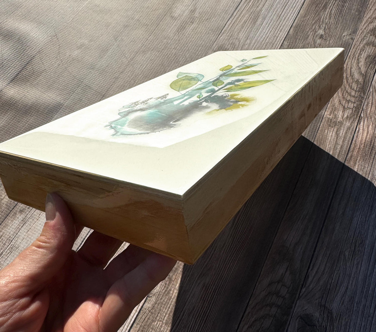 wild green yonder - pen and ink original under resin