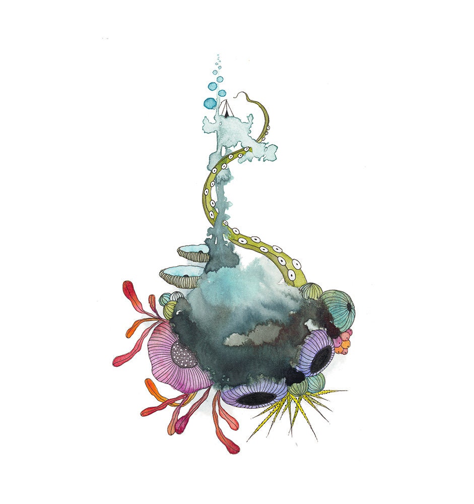 ocean lovers - mini print