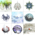 Holiday Note Card Set - 10 different cards