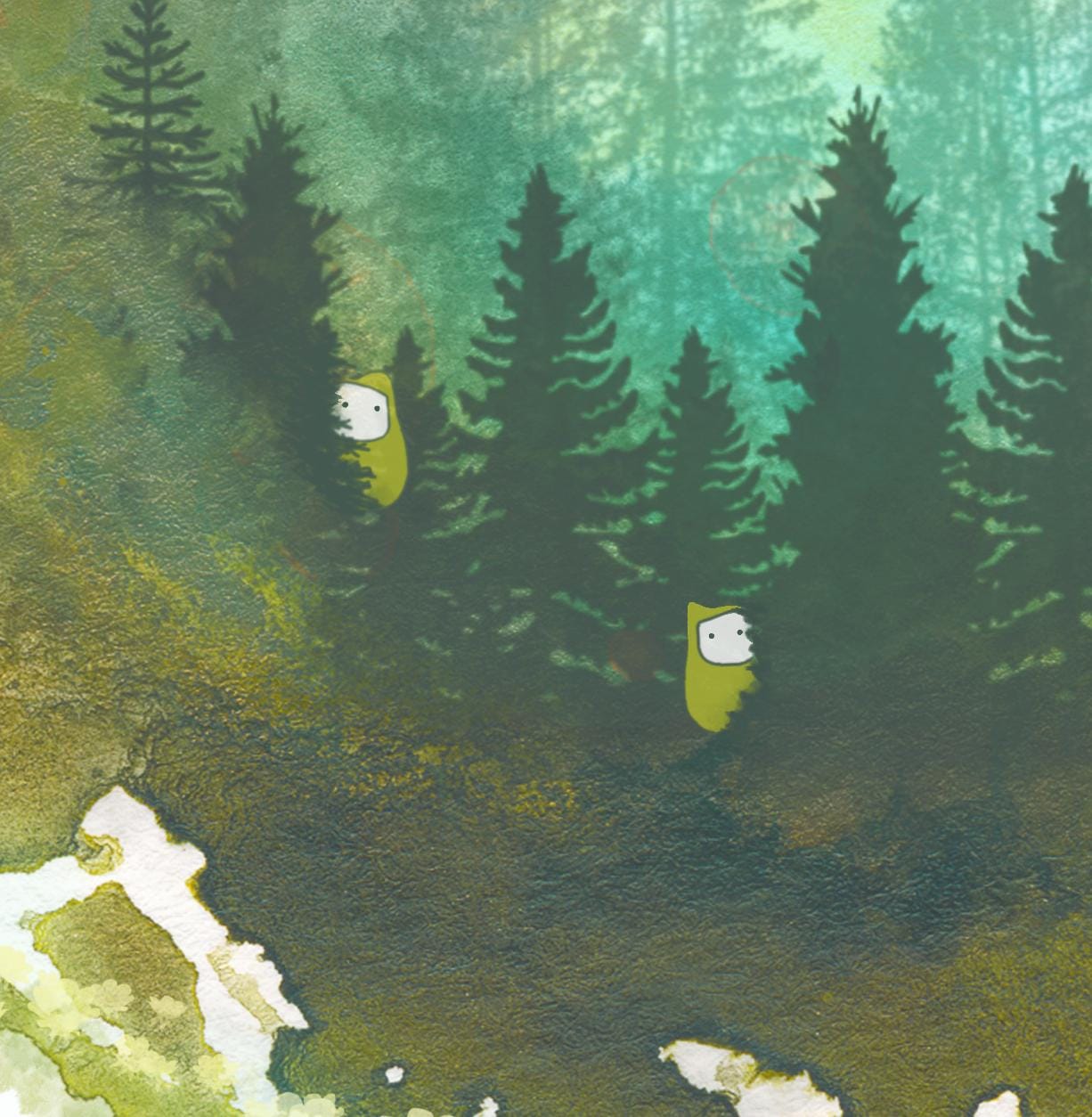 woodland creatures - print
