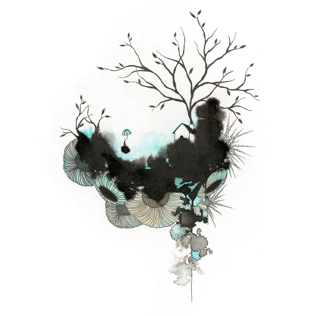 living wild - mini print