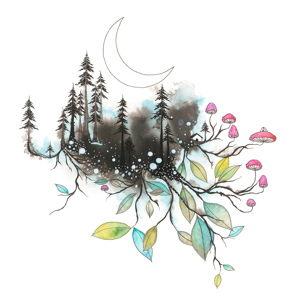 moonlit life - print